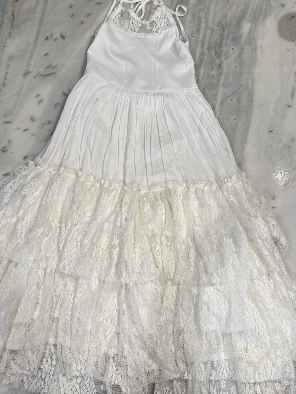 Joyfolie Catrin White Lace Girls Dress
